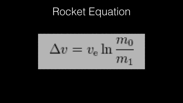 Rocket Equation

