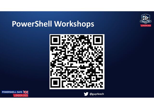 @guyrleech
PowerShell Workshops
