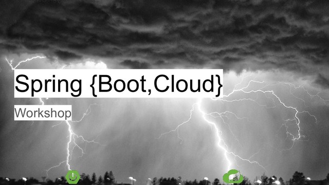 Spring {Boot,Cloud}
Workshop
