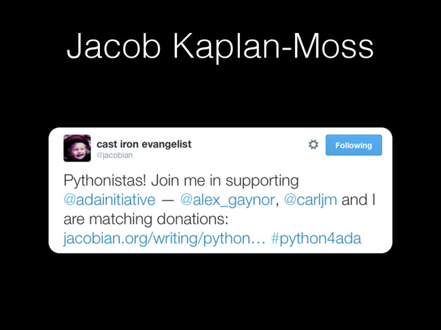 Jacob Kaplan-Moss
