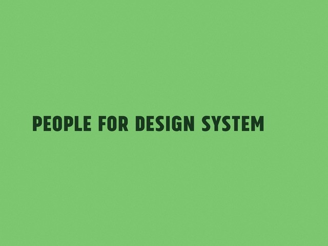 People for Design System
