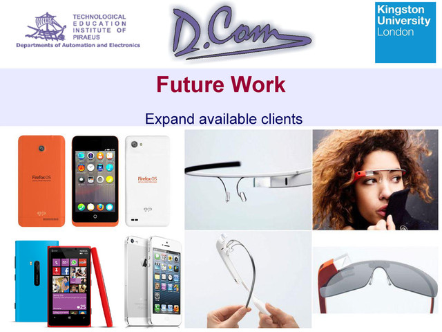 Future Work
Expand available clients
