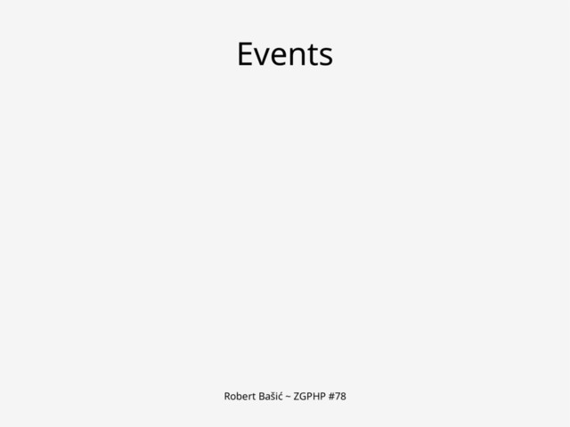 Robert Bašić ~ ZGPHP #78
Events
