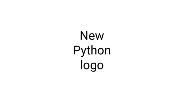 New
Python
logo
