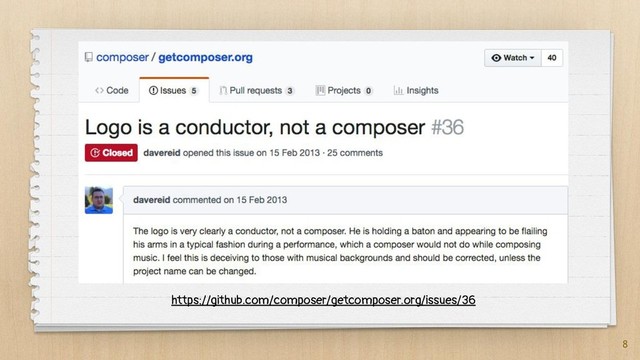 8
https://github.com/composer/getcomposer.org/issues/36
