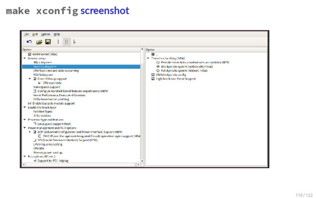 make xconfig screenshot
110 / 122
