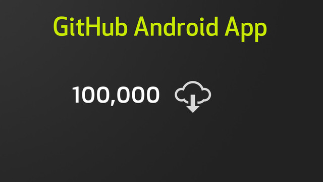 100,000
GitHub Android App


