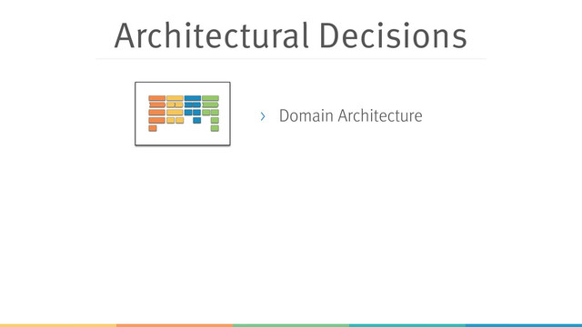 Architectural Decisions
> Domain Architecture
