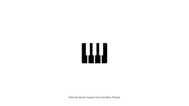 Piano by Adrien Coquet from the Noun Project
