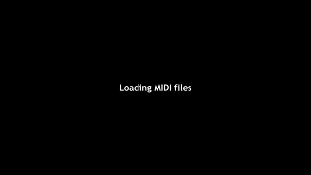 Loading MIDI files
