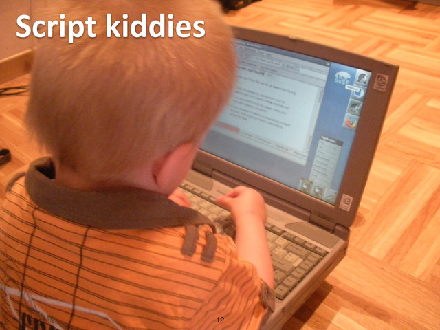 Script	  kiddies
12
