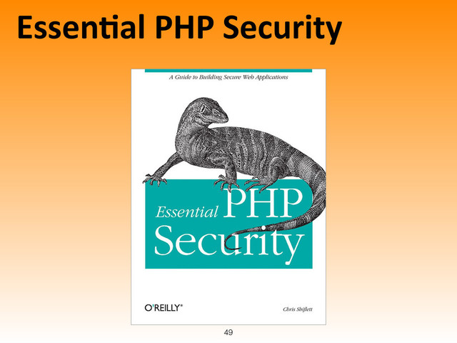 EssenLal	  PHP	  Security
49
