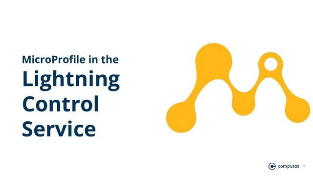 11
MicroProﬁle in the
Lightning
Control
Service
