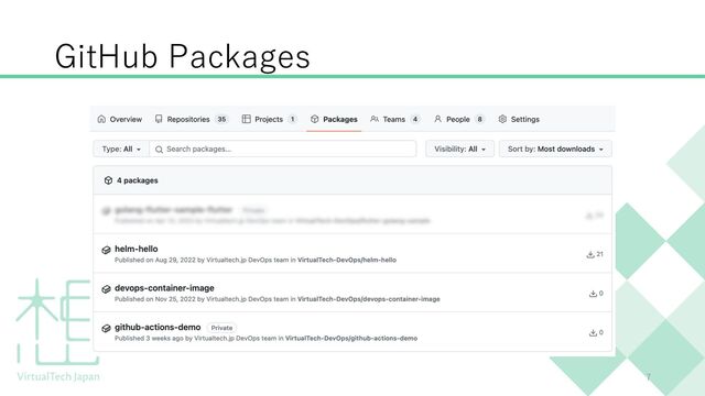 GitHub Packages
7
