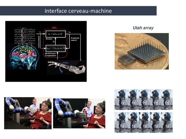 Utah array
Interface cerveau-machine
