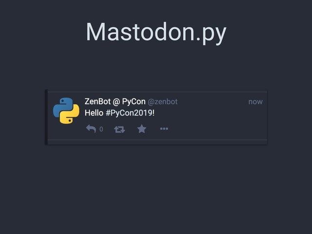 Mastodon.py

