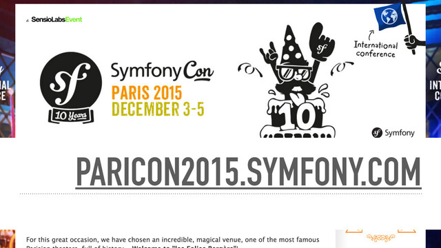PARICON2015.SYMFONY.COM
