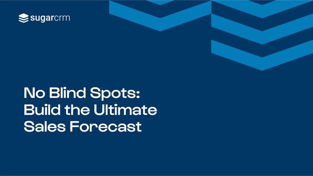 No Blind Spots:
Build the Ultimate
Sales Forecast
