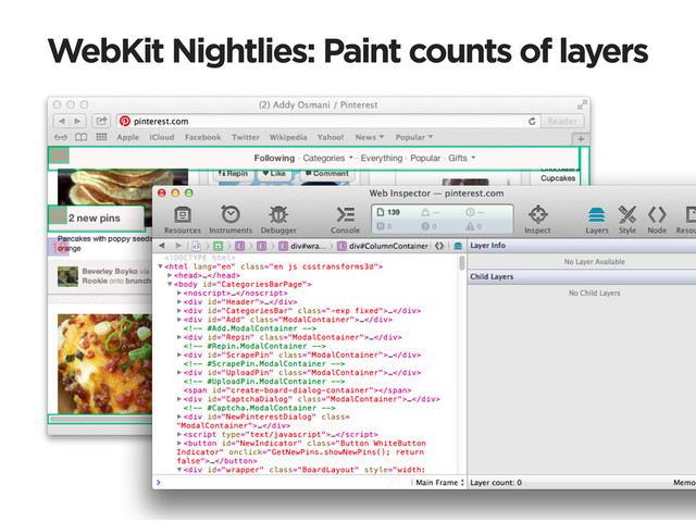 WebKit Nightlies: Paint counts of layers
