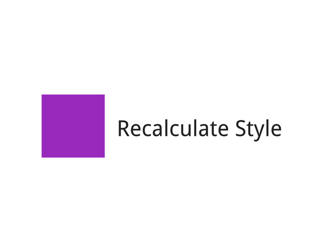 Recalculate Style
