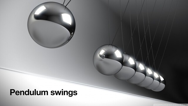 Pendulum swings
