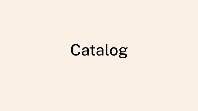 Catalog
