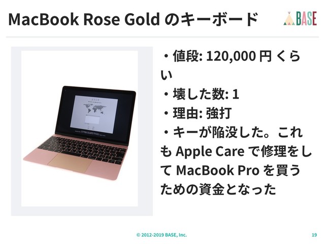 © - BASE, Inc.
MacBook Rose Gold
: 120,000
: 1
:
Apple Care
MacBook Pro
