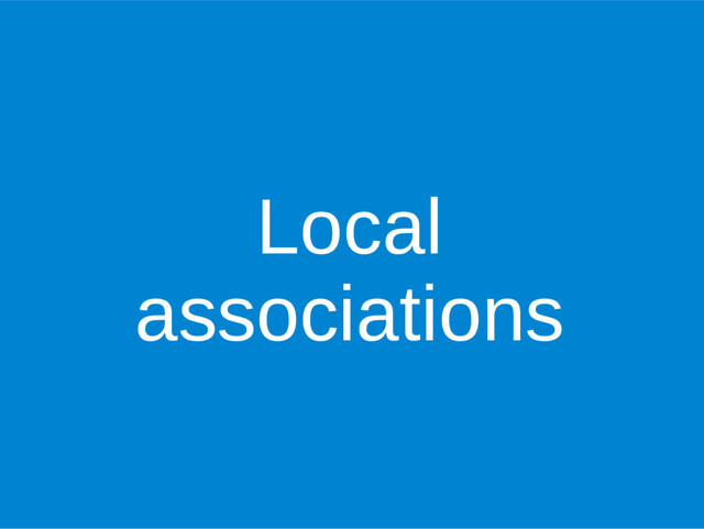 Local
associations
