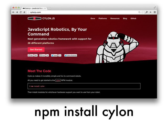 npm install cylon
