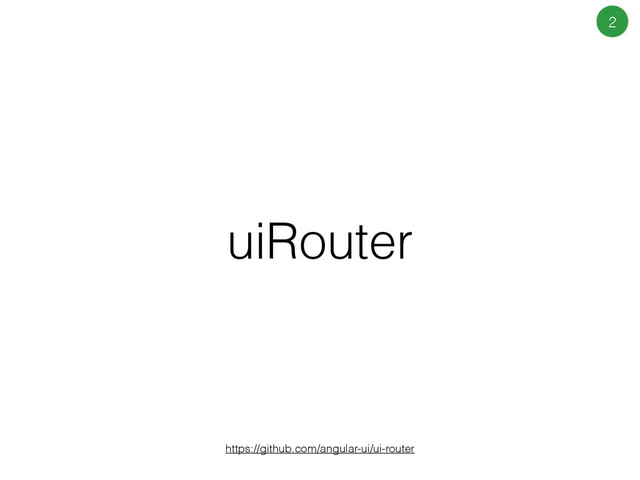 uiRouter
https://github.com/angular-ui/ui-router
2
