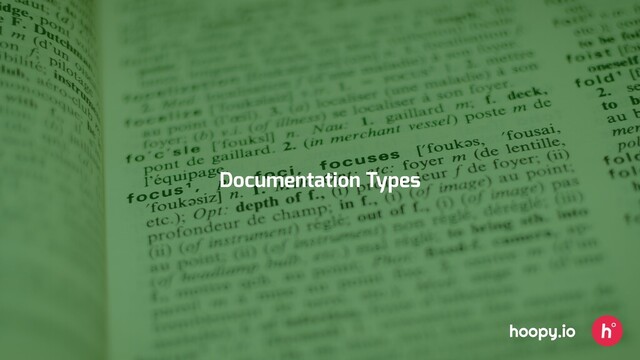 Documentation Types
hoopy.io

