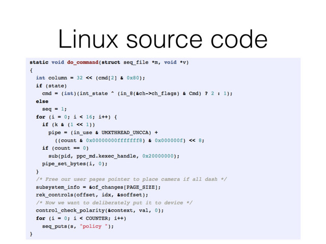 Linux source code
