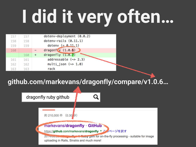 I did it very often…
github.com/markevans/dragonfly/compare/v1.0.6…
dragonfly ruby github

