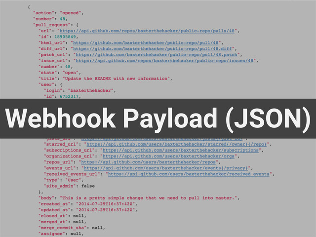 Webhook Payload (JSON)
