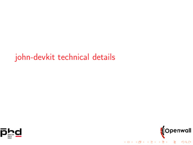 john-devkit technical details
