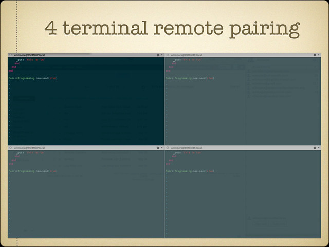 4 terminal remote pairing
