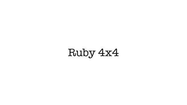 Ruby 4x4
