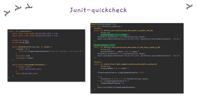 Junit-quickcheck
