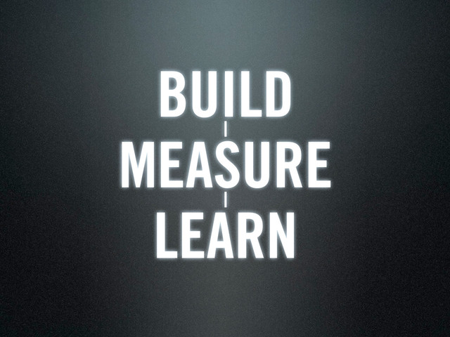 BUILD
|
MEASURE
|
LEARN
