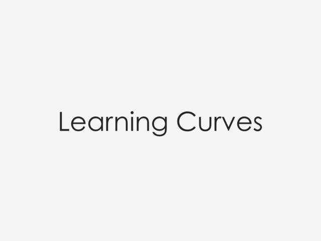 Learning Curves
