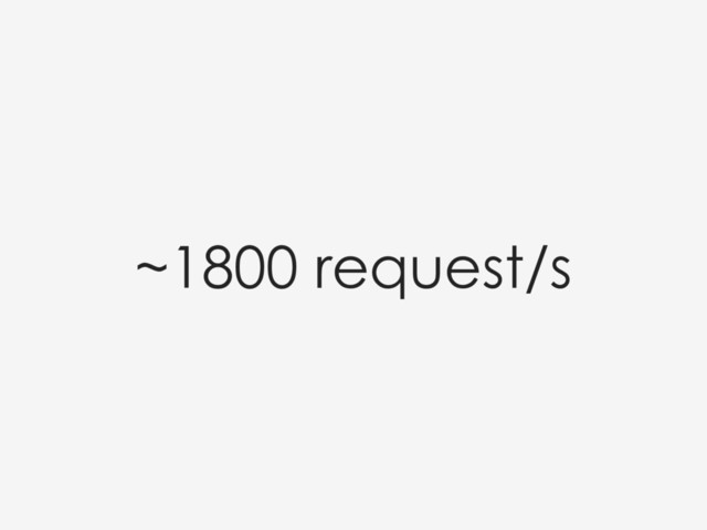 ~1800 request/s
