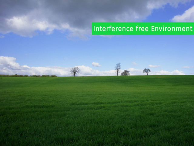 Interference free Environment
