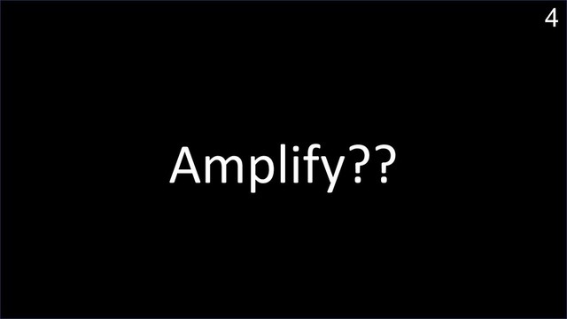 Amplify - Getting Started