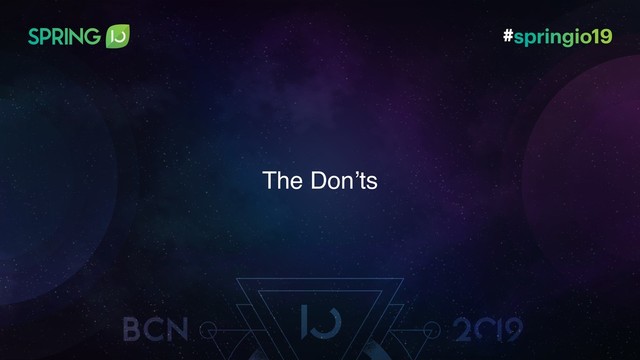 The Don’ts
