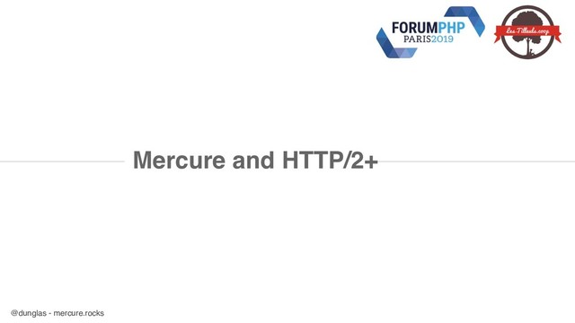 @dunglas - mercure.rocks
Mercure and HTTP/2+

