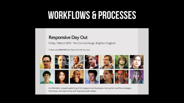 Workflows & processes
