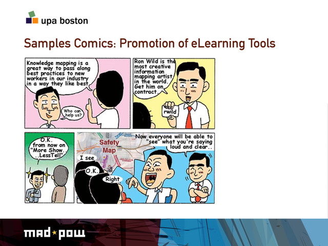 Samples Comics: Promotion of eLearning Tools
