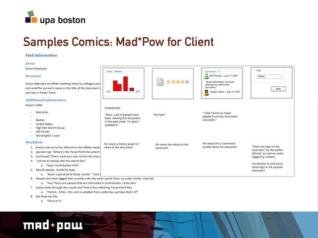Samples Comics: Mad*Pow for Client
