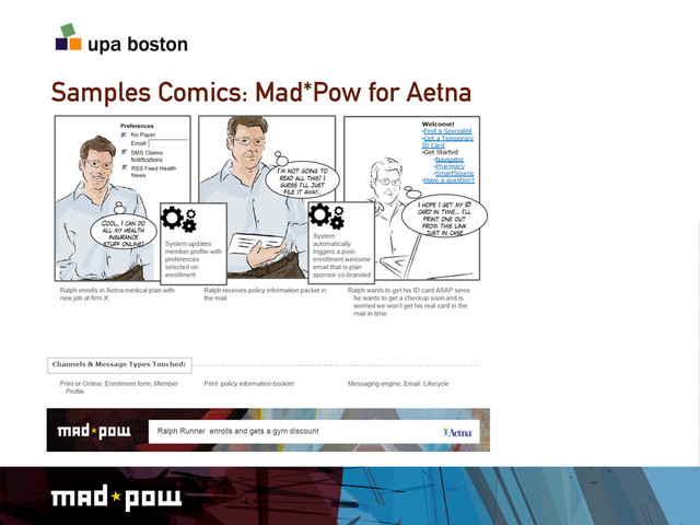Samples Comics: Mad*Pow for Aetna
