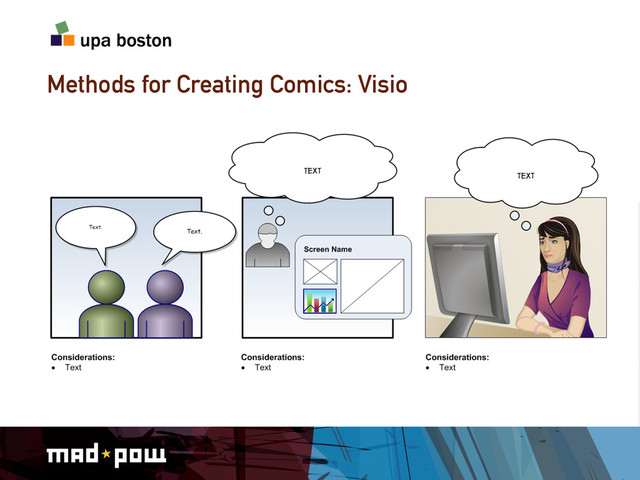 Methods for Creating Comics: Visio
